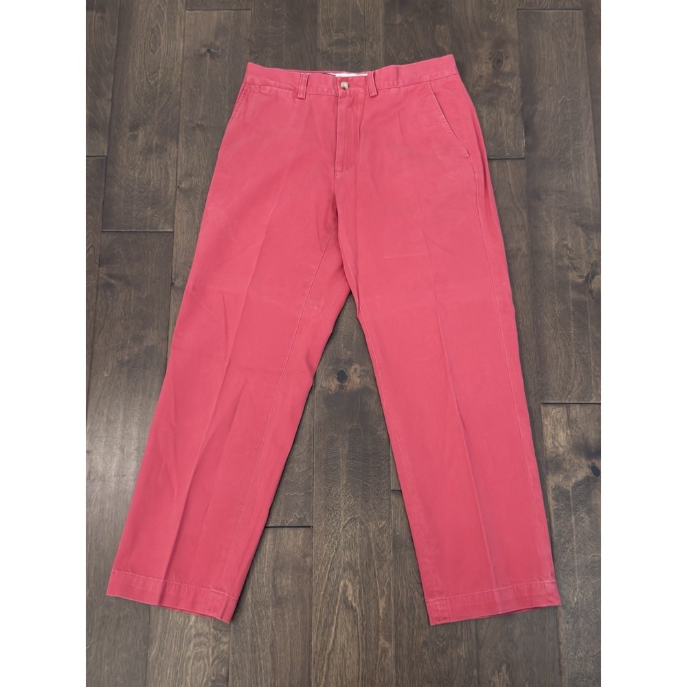 Polo Ralph Lauren Mens Nantucket Red Chino Preston Pants Size 32X29 Navy Pony